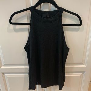Top shop black high neck tank top